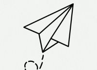 纸飞机简笔画、纸飞机简笔画往左飞